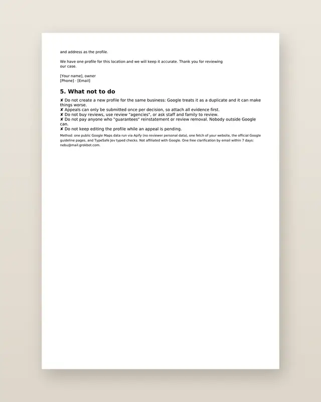 ProfileRescue: Sample page 3